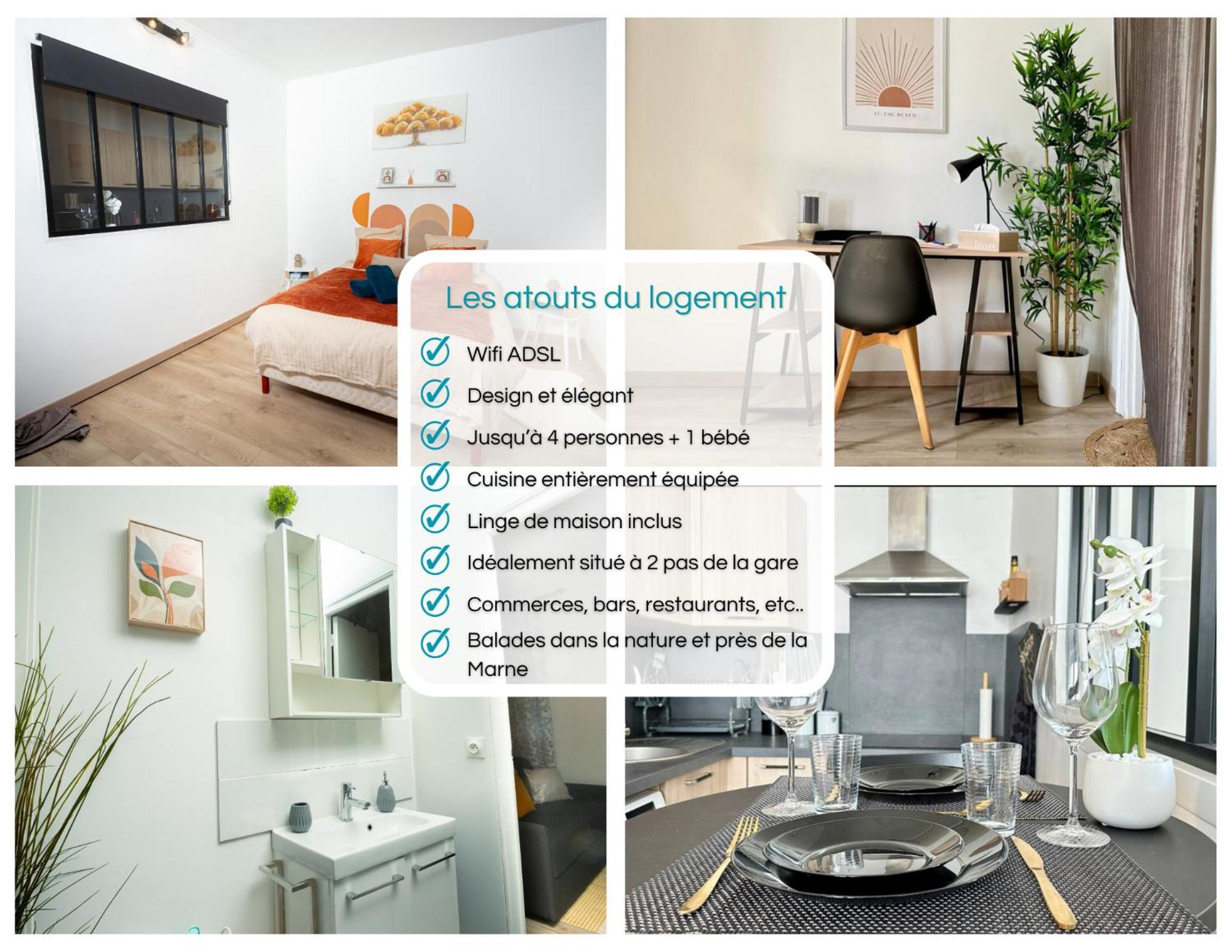 Le Cocon Douillet - 5" De La Gare - Wifi - Acces Direct Paris & Disneyland Jouarre Kültér fotó